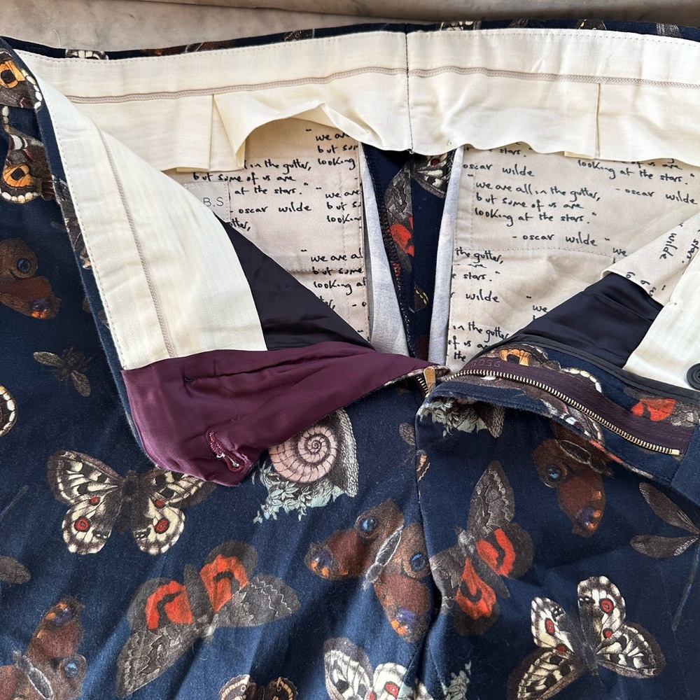 Vintage Paul Smith butterfly & Snail pant US s32 - Picture 3 of 8